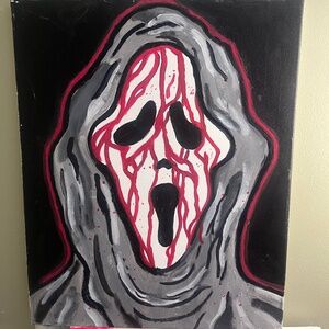 Scream horror painting